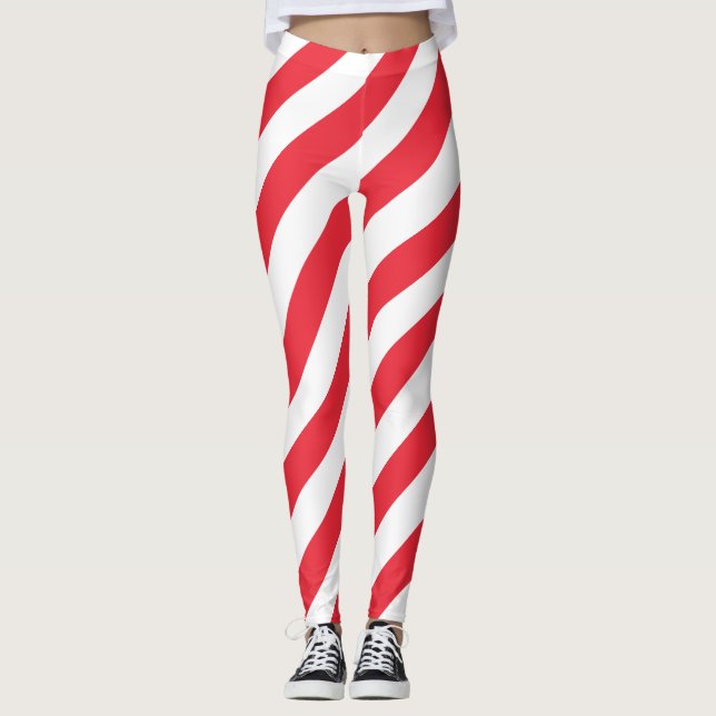 Diagonal gestrichen leggings (Vorderseite)