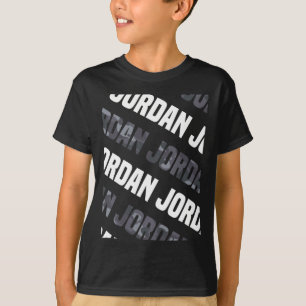 Diagonal Jordan Pattern Design Geschenk Gray Camou T-Shirt