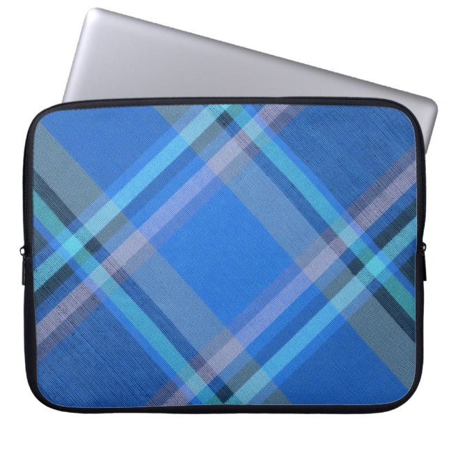 Diagonal Kariert Laptopschutzhülle (Vorderseite)