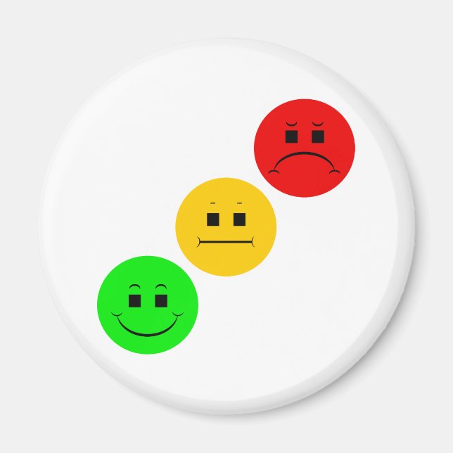 Diagonal Moody Stoplight Sans Stripe Magnet (Vorne)