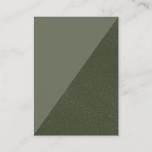 Diagonal Moss Green Flat Platzkarte