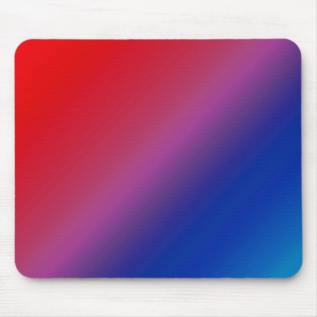 Diagonal Ombre Red Mousepad (Vorne)