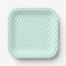 Diagonal Pastel Mint Grünstreifen Sommer gestreift