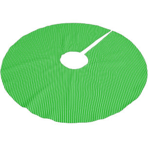 Diagonal pinstripes - smaragdgrün und weiß polyester weihnachtsbaumdecke
