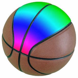 Diagonal Rainbow Gradient Basketball