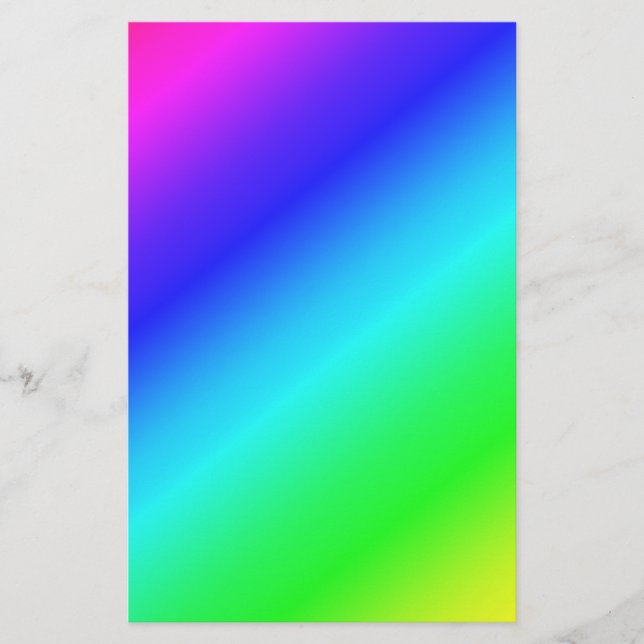 Diagonal Rainbow Gradient Blue to Green Flyer (Vorne)