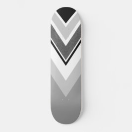 Diagonal schwarz, grau Streifen Skateboard