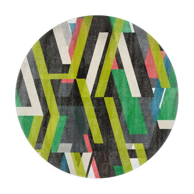 Diagonal-Slipstream-Muster Schneidebrett (Vorderseite)