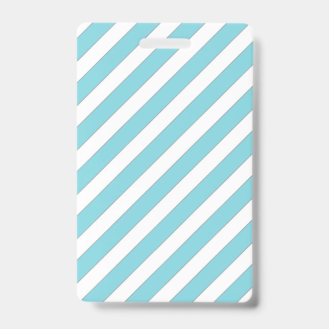 Diagonal Streifen Light Blue Ausweis (Vorderseite)
