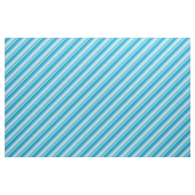 Diagonal Streifen Light Blue Stoff (Yard (91,4 cm))