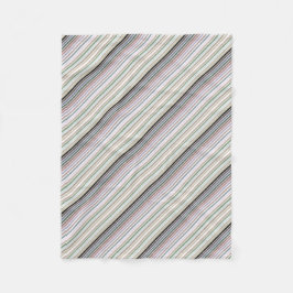 Diagonal Stripe Blanket Fleecedecke