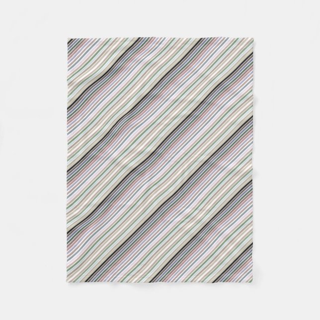 Diagonal Stripe Blanket Fleecedecke (Vorderseite)