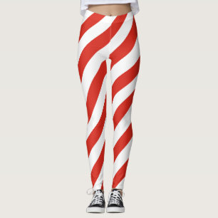 Diagonal Striped Leggings