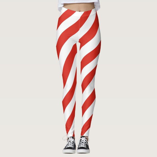 Diagonal Striped Leggings (Vorderseite)