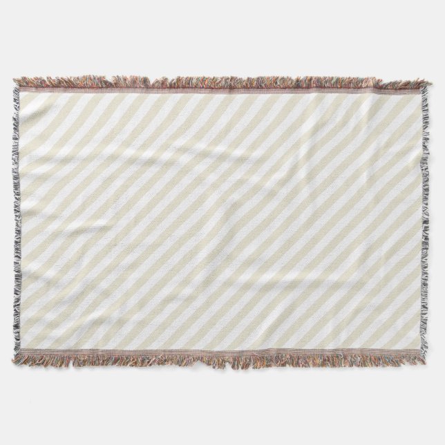 Diagonal Stripes Eggshell Decke (Vorderseite)