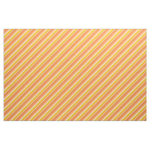 Diagonal Stripes Orange Stoff