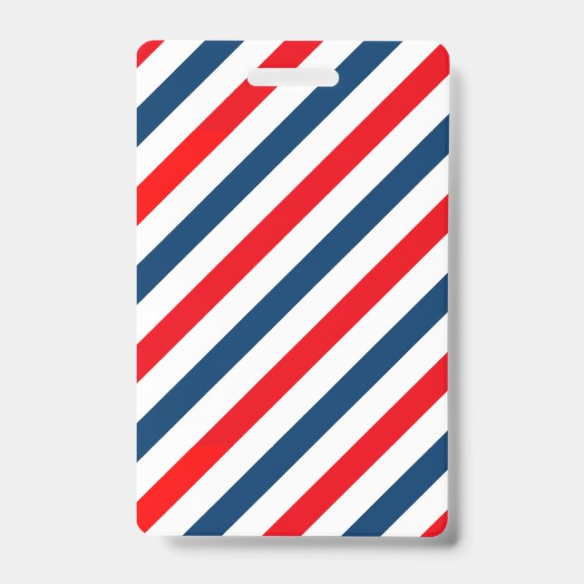Diagonal Stripes Tricolor Ausweis (Vorderseite)
