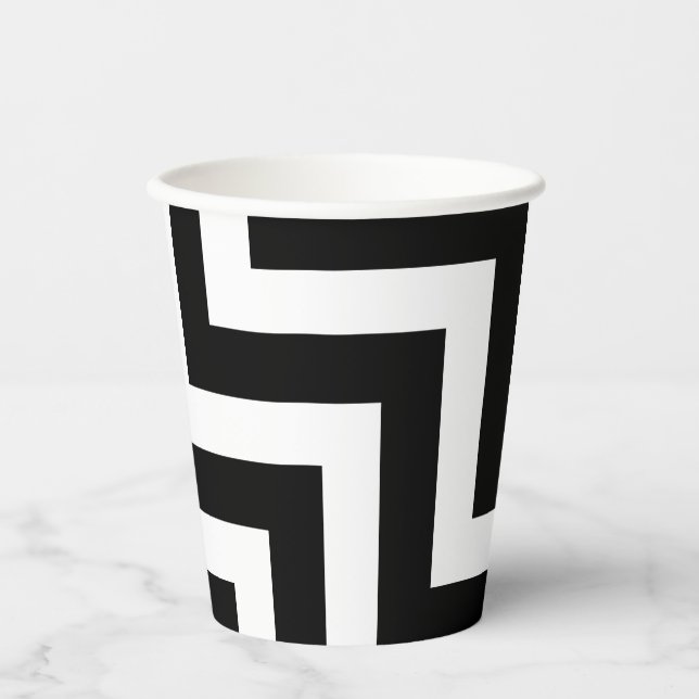Diagonal Zickzack Pappbecher (Vorderseite)