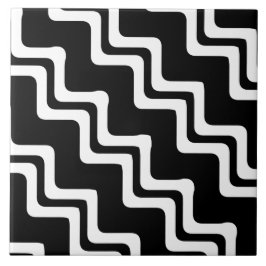Diagonal Zig Zag Muster für zwei farbige Linien Fliese