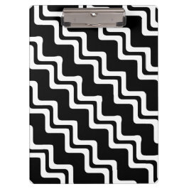 Diagonal Zig Zag Muster für zwei farbige Linien Klemmbrett