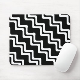 Diagonal Zig Zag Muster für zwei farbige Linien Mousepad