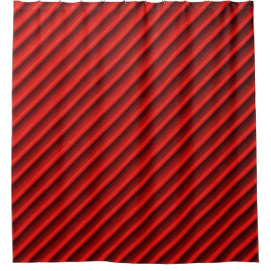Diagonale Fensterblenden mit schwarzen Kanten Duschvorhang