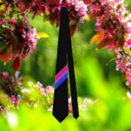 Diagonale Krawatte des Bisexuellen: kühn und lebha
