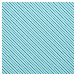 Diagonale Nadelstreifen - Aqua und Marine Stoff