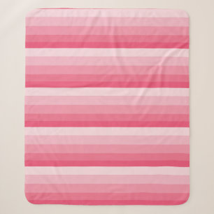 Diagonale Ombre-Streifen in rosa Tönen Sherpadecke