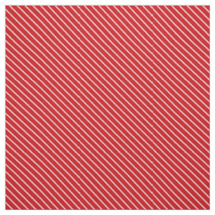 Diagonale Pinstreifen - tiefrot und weiß Stoff