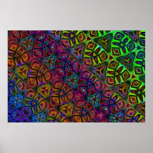 diagonale psychedelische, mehrfarbige abstrakte Ku