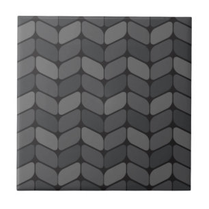 Diagonale Rechtecke Schwarz Dunkelgrau Fliese