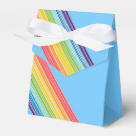 Diagonale Regenbogenstreifen Geschenkschachtel