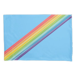 Diagonale Regenbogenstreifen Kissenbezug