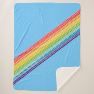 Diagonale Regenbogenstreifen Sherpadecke