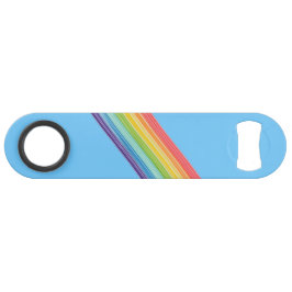 Diagonale Regenbogenstreifen Speed Flaschenöffner