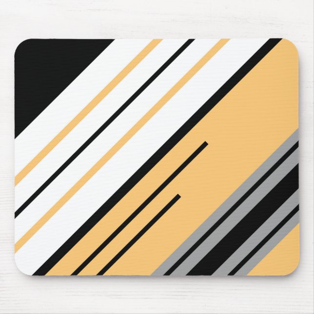 Diagonale Streifen Mousepad (Vorne)