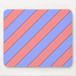 diagonale Streifen rosa und lila Mousepad