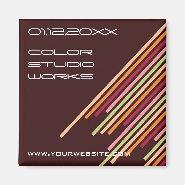 Diagonale Stripes | 01 * Magnet der Praline-| (Vorne)