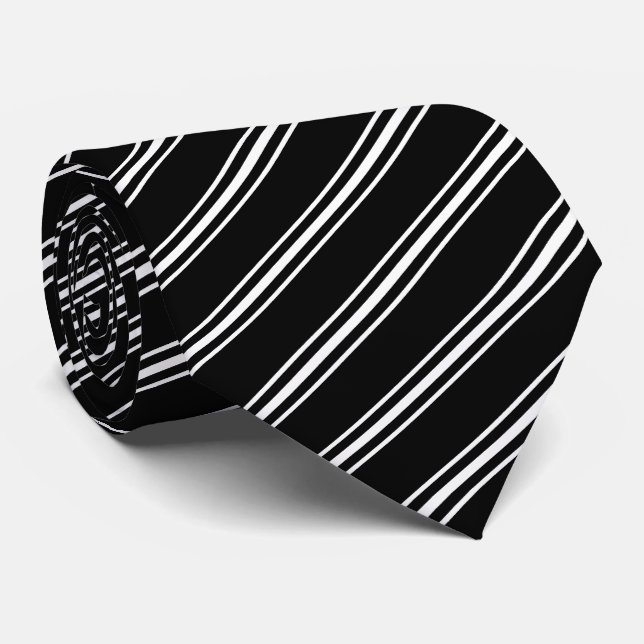 Diagonale Stripes | gestreifte Krawatte (Gerollt)