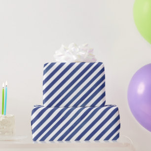 Diagonale Wasserfarbstreifen Geschenkpapier