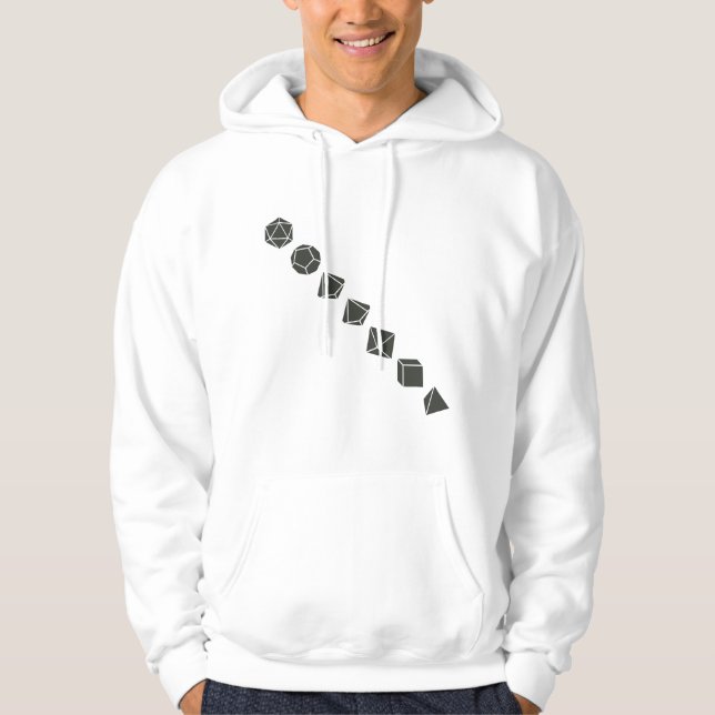 Diagonale Würfel (dunkel) Hoodie (Vorderseite)
