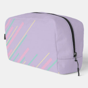 Diagonalen - Pastellrosa, Gelb, Lila und Grün Waschbeutel