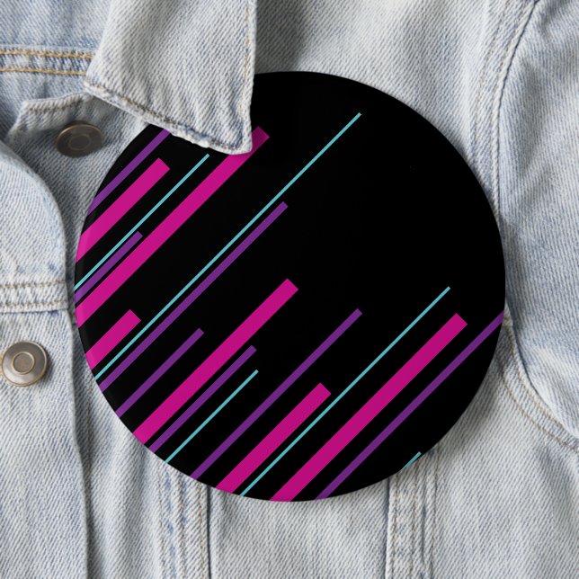 Diagonalen - rosa, Lila, blau und schwarz Button (Beispiel)