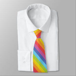 Diagonaler Regenbogen gestrichen Krawatte