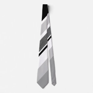 Diagonaler schwarzer, grauer, metallischer krawatte