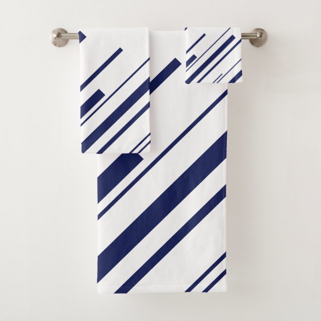 Diagonales en bleu et blanc (En situation)