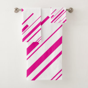 Diagonales en Magenta et Blanc