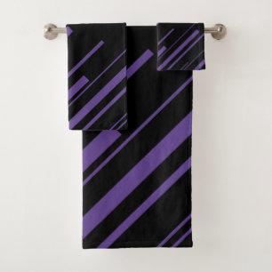 Diagonales en violet et noir