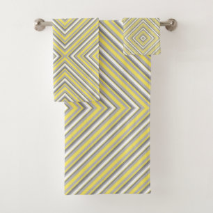 Diagonales grises et jaunes